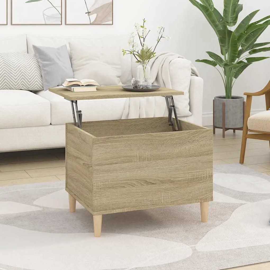 vidaXL Τραπεζάκι Σαλονιού Sonoma Δρυς 60x44,5x45εκ. Επεξεργασμένο Ξύλο