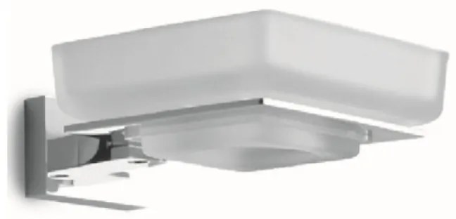 Karag New Colomdo 76059 Σαπουνοθήκη Χρωμέ Γυαλί, Μπρούτζος 76059