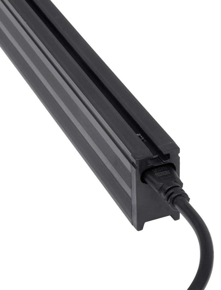 GloboStar MARKET 61022-S Γραμμικό Φωτιστικό Οροφής Linear LED 18W 2170lm 60° AC 220-240V Μ120 x Π2 x Υ4cm Θερμό Λευκό 2700K - Μαύρο - 3 Years Warranty - 61022