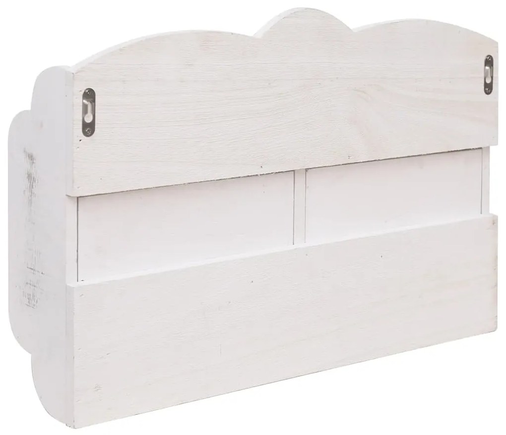 vidaXL 284239  Wall Mounted Coat Rack White 50x10x34 cm Wood