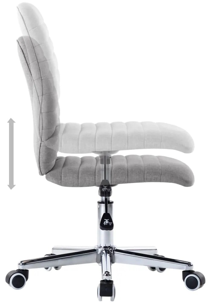 vidaXL Καρέκλες Τραπεζαρίας 6 τεμ. Ανοιχτό Γκρι Υφασμάτινες