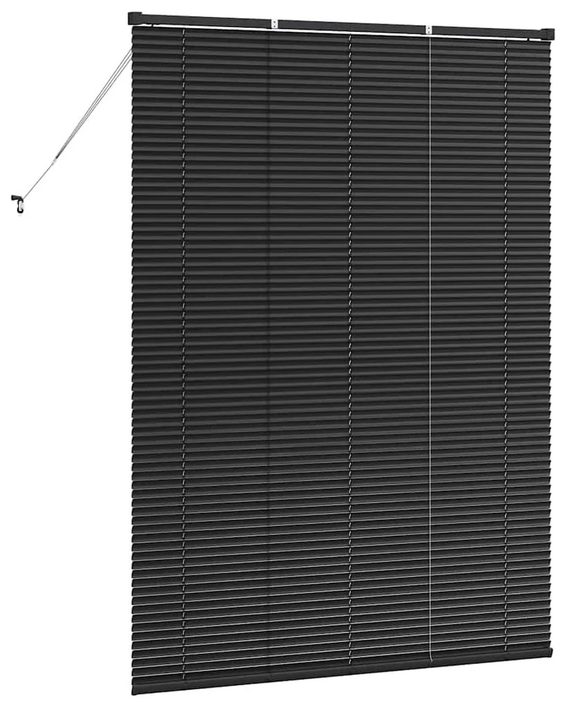 vidaXL Ρολό Παραθύρου με κουρτίνες Μαύρο Αλουμίνιο