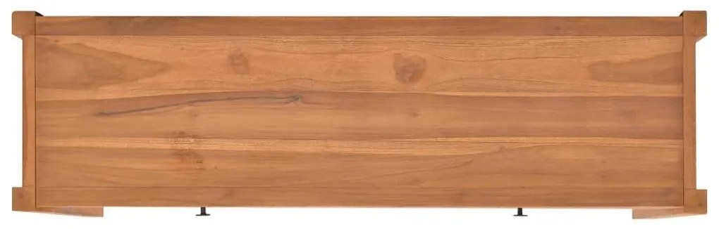 Γραφείο με 2 Συρτάρια 140 x 40 x 75 εκ. Ξύλο Teak - Καφέ