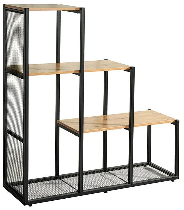 Βιβλιοθήκη - Ραφιέρα Edge 2276 Μεταλλική Fylliana Sonoma - Artisan 106x33x112 εκ. 106x33x112 εκ.