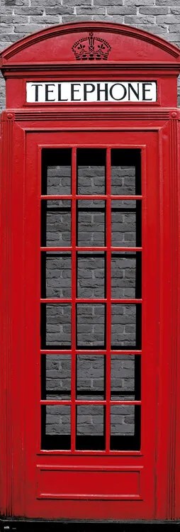 Αφίσα πόρτας London - Red Telephone Box