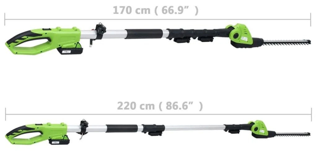 Ψαλίδι Μπορντούρας&amp;Πριόνι 2 σε 1 &amp; Μπαταρία 20V 1500 mAh Li-ion