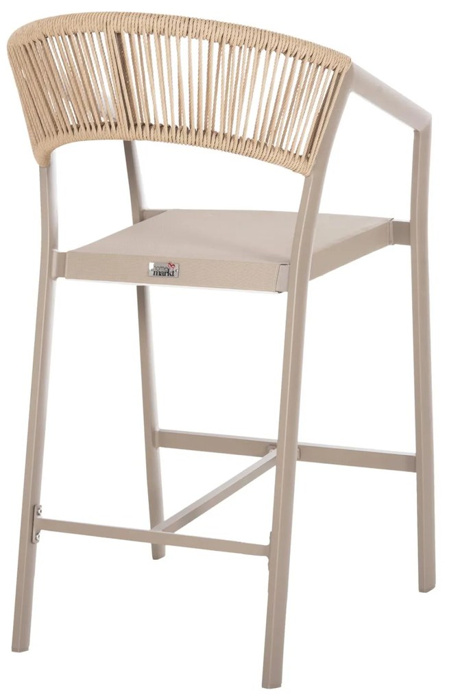 ΣΚΑΜΠΟ ΑΛΟΥΜΙΝΙΟΥ ΣΑΜΠΑΝΙ  ΜΕΣ. ΥΨΟΥΣ-ΜE RATTAN &amp; TΕΧΤLINE 57x60x100Yεκ. 57x60x100 εκ.