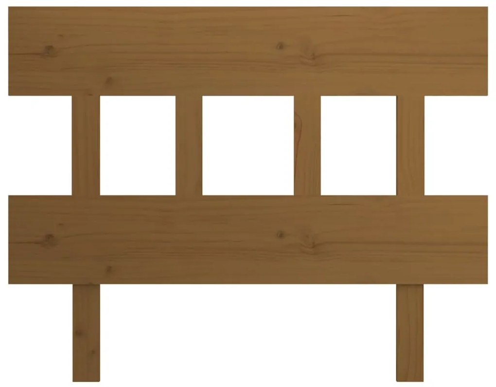vidaXL Κεφαλάρι Κρεβατιού Μελί 93,5 x 3 x 81 εκ. από Μασίφ Ξύλο Πεύκου