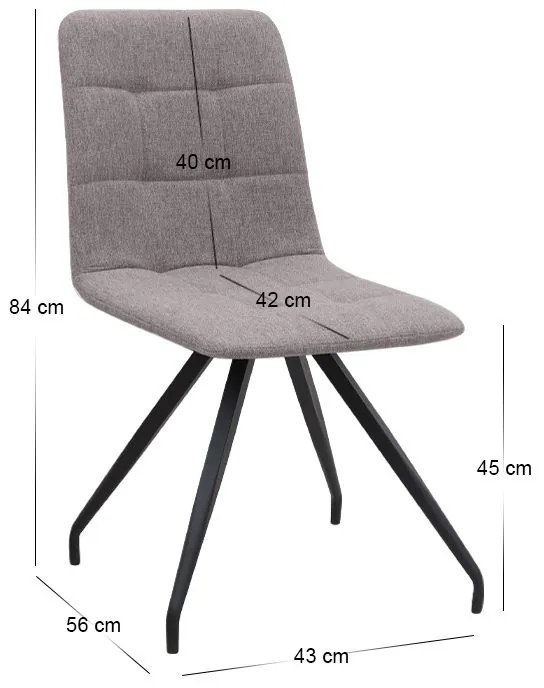 Σετ τραπεζαρία 5τμχ Roger - Bianca Megapap Mdf - ύφασμα χρώμα μαύρο εφέ μαρμάρου - ανοιχτό μπεζ 120x70x75εκ.