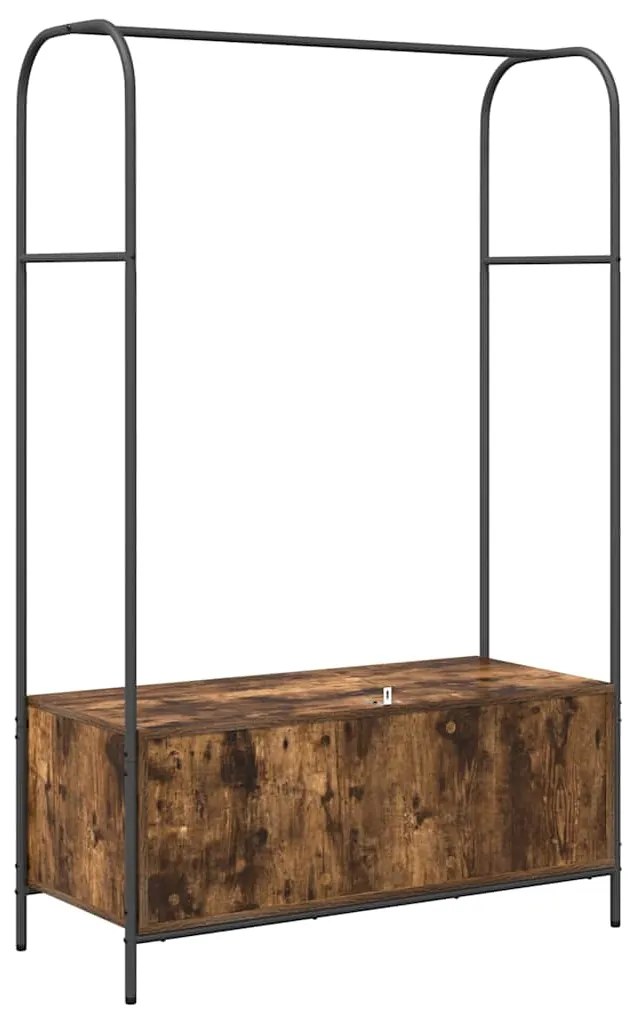 vidaXL Ράφι Ρούχων Καφέ δρυς 100 x 44 x 160 εκ Επεξεργασμένο ξύλο