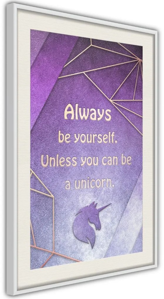 Αφίσα - Always Be Yourself - 20x30 - Χρυσό - Χωρίς πασπαρτού