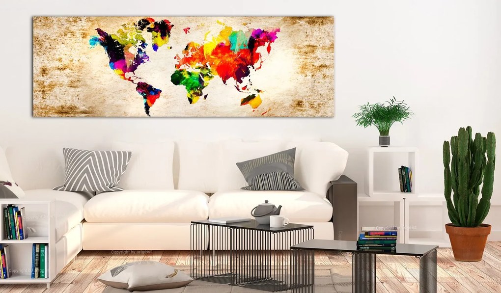 Πίνακας - World in Watercolours 120x40