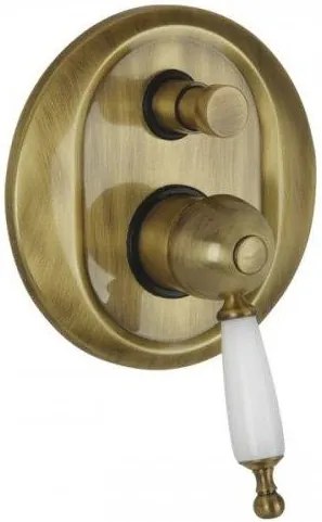 Μίκτης εντοιχισμού Bugnatese Oxford II-Μπρονζέ - Λευκό