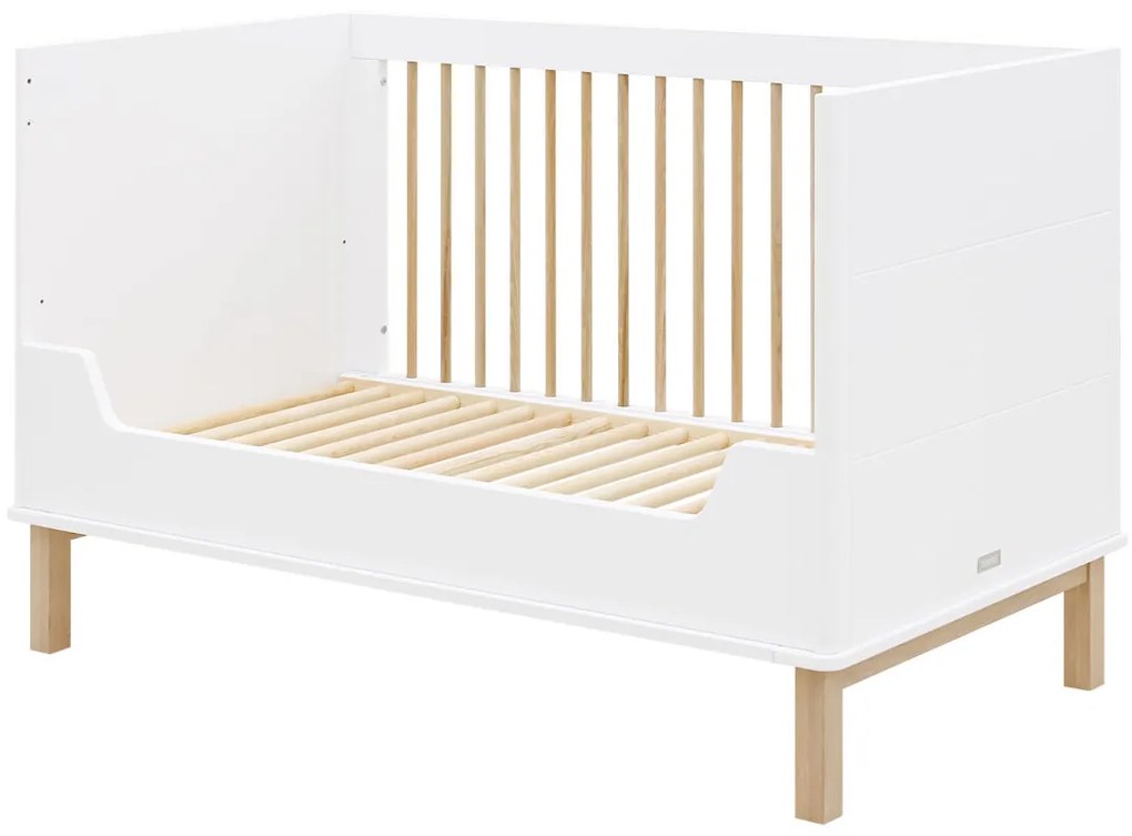 Βρεφικό Κρεβάτι Mika 70x140cm  White + Oak Bopita