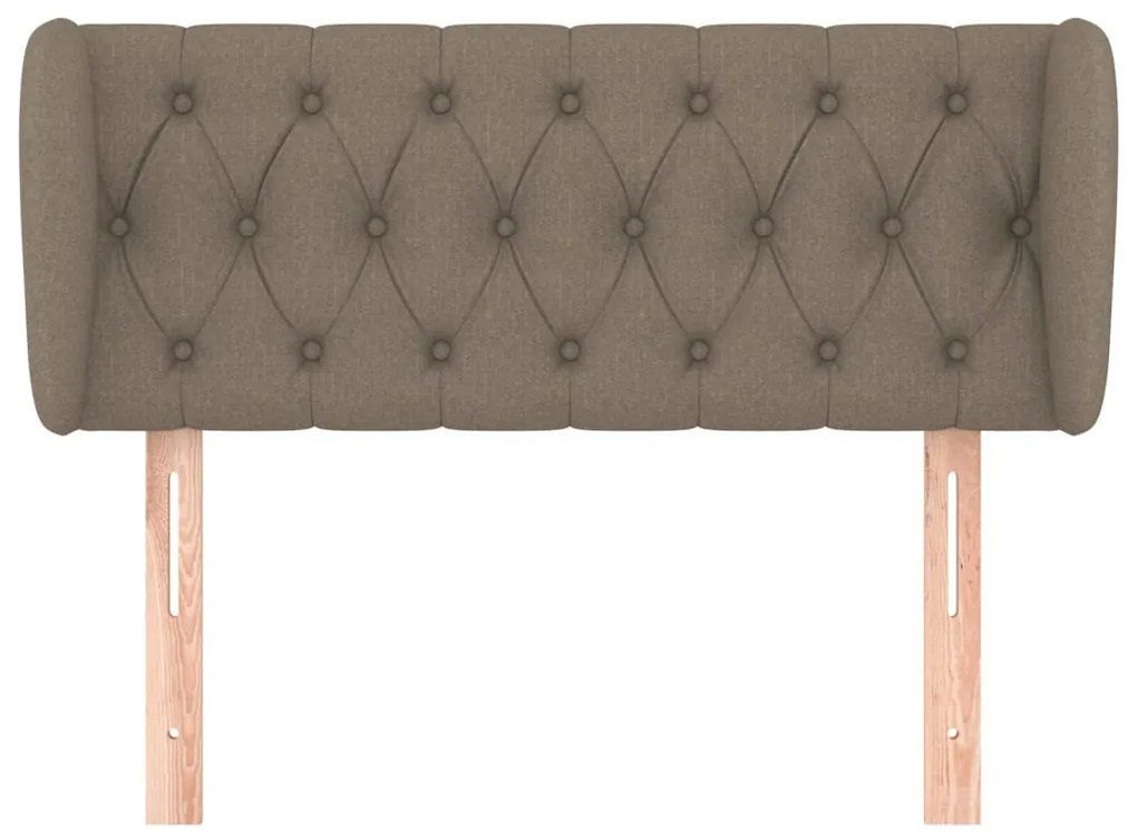 vidaXL Κεφαλάρι με Πτερύγια Taupe 93x23x78/88 εκ. Υφασμάτινο