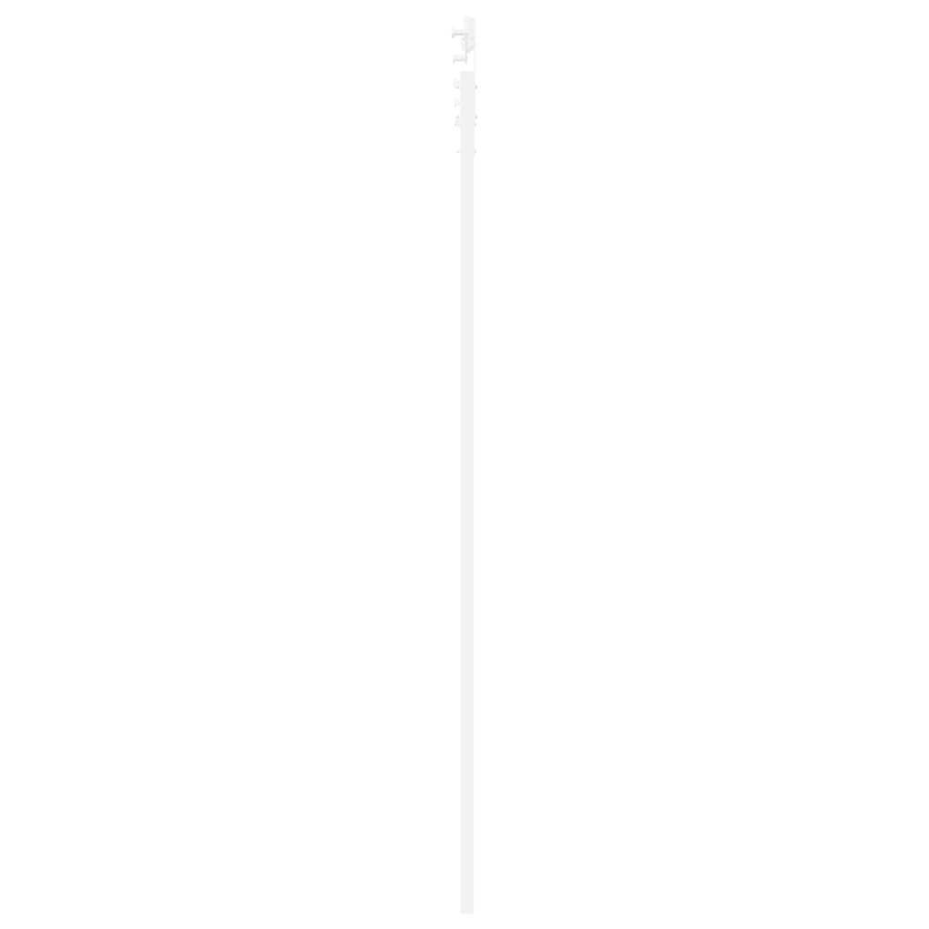 vidaXL Συρόμενη Πόρτα με Σετ Υλικών Λευκή 83x232 cm Συμπαγές Ξύλο Πεύκου