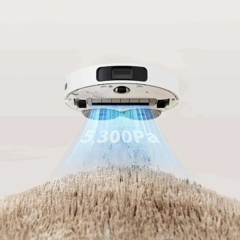 Ρομποτική ηλεκτρική σκούπα Dreame L10 Ultra, 5300 Pa, 5200 mAh, 75W, Έως 200 m2, 3D χαρτογράφηση, αισθητήρας LDS, σταθμός φόρτισης, αυτονομία έως 210 λεπτά, λευκό