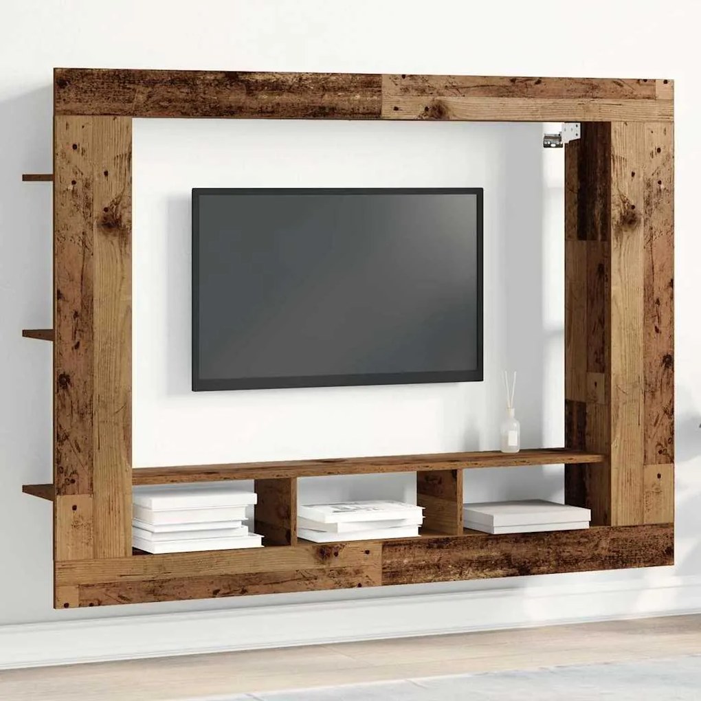 vidaXL Ντουλάπι TV Παλαιό ξύλο 152 x 22 x 113 εκ. Επεξεργασμένο ξύλο
