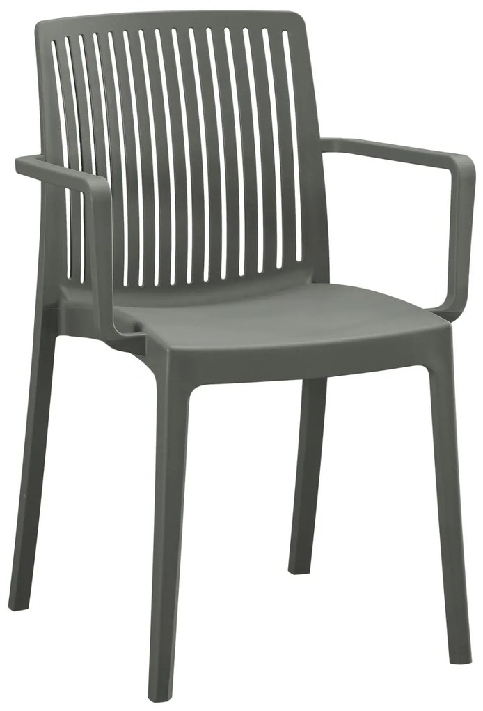 Καρέκλα - Πολυθρόνα IDA C6127.04 Dark Olive Πολυπροπυλενίου 41,3x54,2x81,8Υεκ. 41.3x54.2x81.8 εκ.
