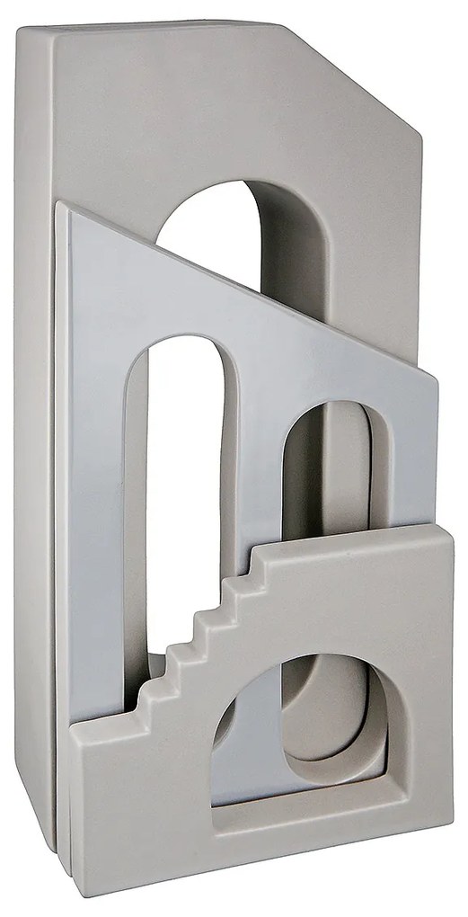 Βάζο ArteLibre Οίκος Γκρι Κεραμικό 14.5x8x35cm-05160943