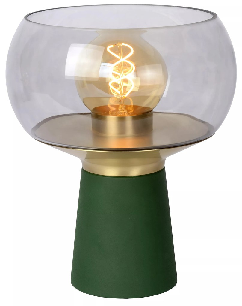 Φωτιστικό Επιτραπέζιο Lucide 05540-01-33 FARRIS Πράσινο (Green)|Φυμέ (Smoke)