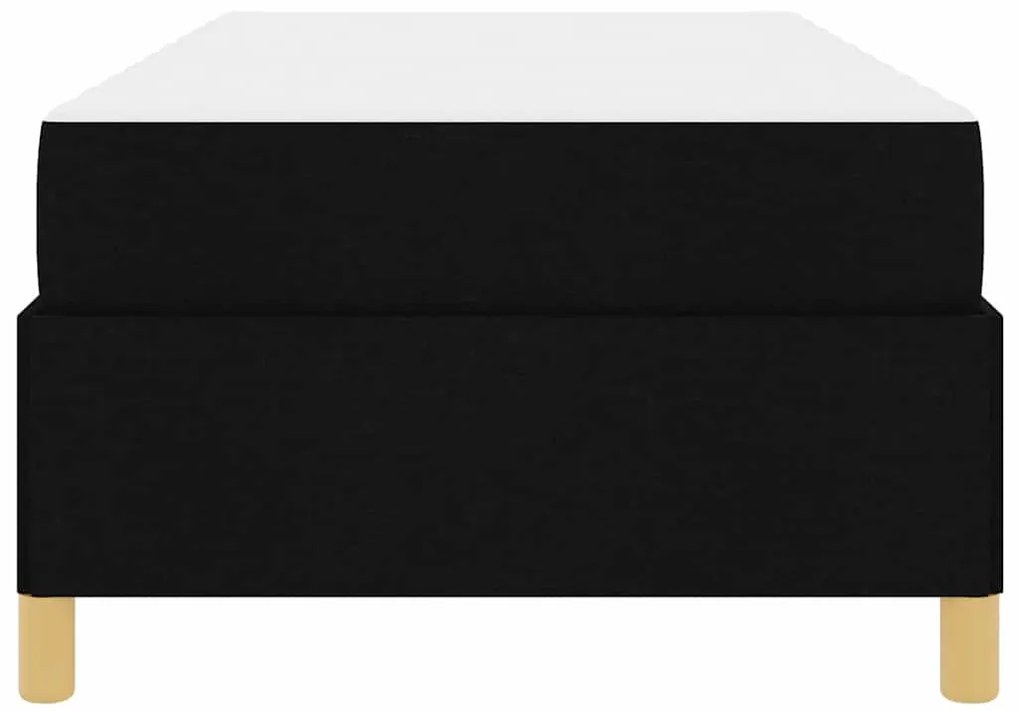 vidaXL Σκελετός Κρεβατιού με στρώμα Μαύρο 80 x 200 cm ύφασμα