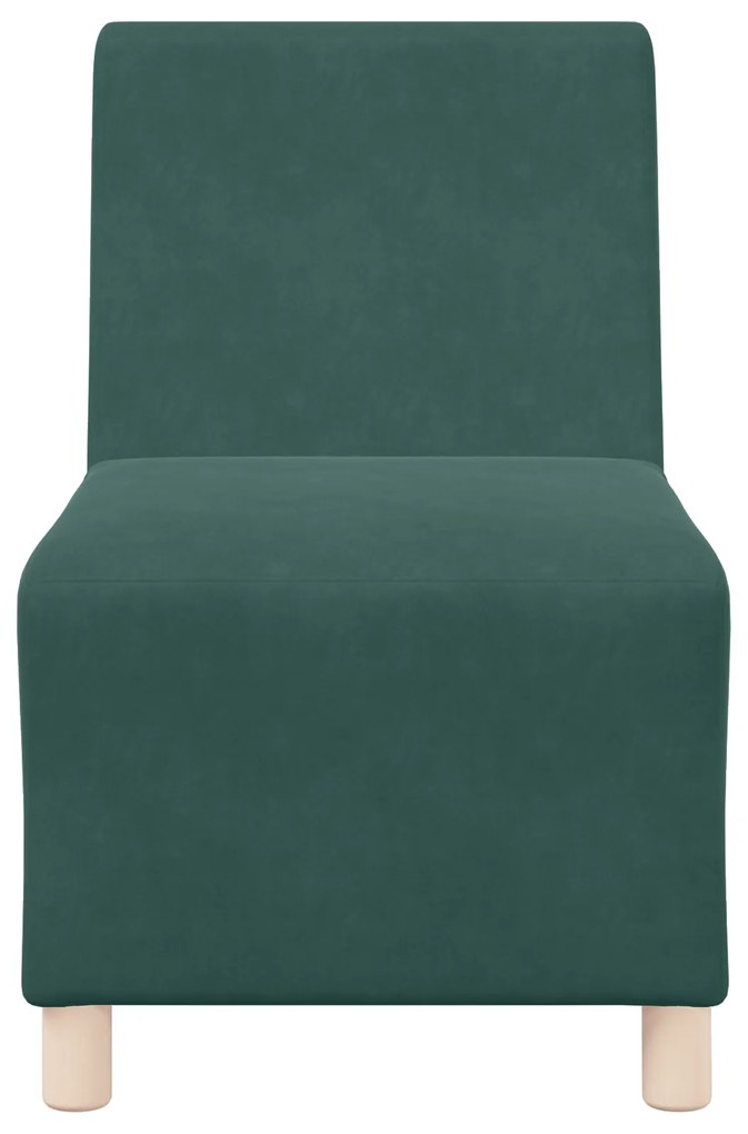 vidaXL Καναπέδες 3 pcs Σκούρο πράσινο 55 x 74 x 82 εκ. Βελούδο