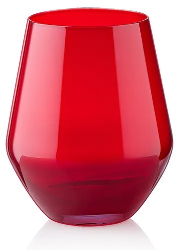 Ποτήρι Ουΐσκι 350ml Grus Κόκκινο - Crystal Bohemia - 6 ΤΜΧ