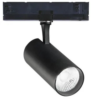 Σποτ Τριφασικής Ράγας Link LED 25W Μαύρο 3000K CRI90 Dimmer 1-10V Fox 302591 Ideal Lux 302591
