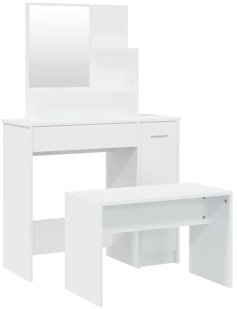 vidaXL Μπουντουάρ Σετ Σετ Λευκό 86,5 x 35 x 136 εκ.