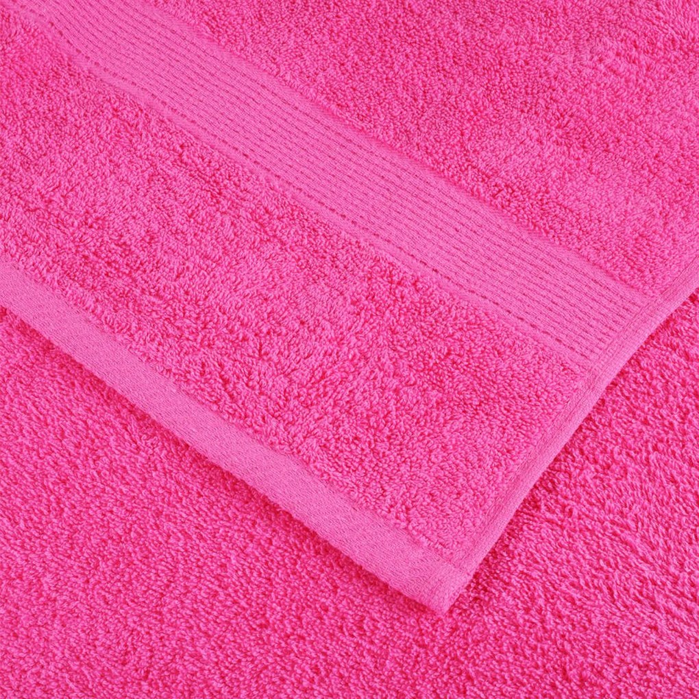vidaXL Πετσέτες 10 pcs Ροζ 15 x 21 cm Βαμβάκι
