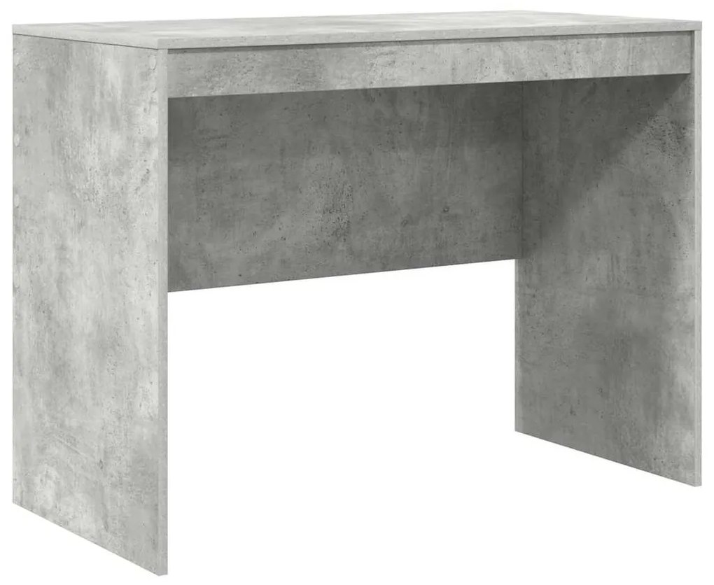 vidaXL Γραφείο Γκρι σκυροδέματος 100 x 50 x 76 εκ. Επεξεργασμένο ξύλο