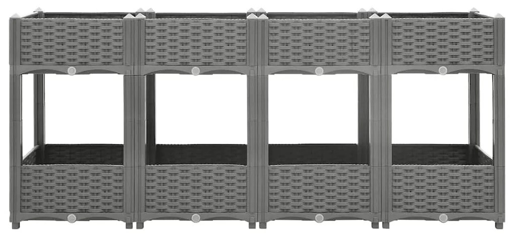 vidaXL Ζαρντινιέρα 160 x 40 x 71 εκ. από Πολυπροπυλένιο