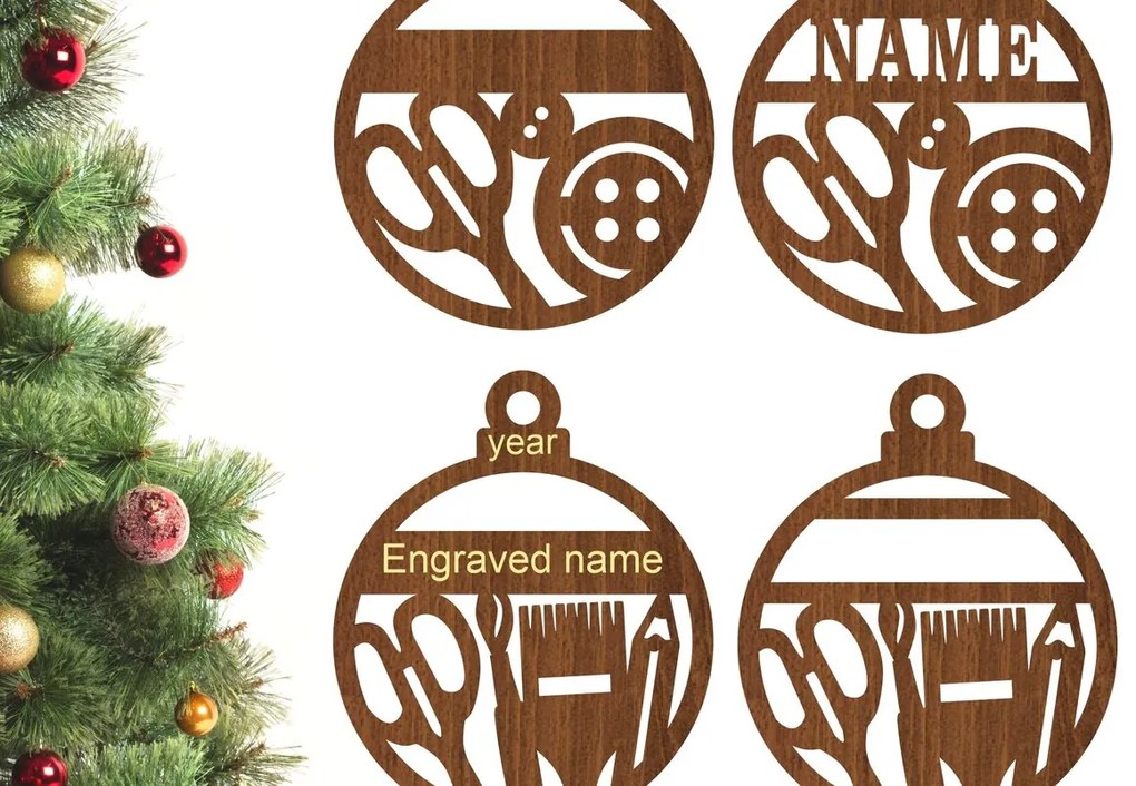 Intra απο ξύλο plywood 3mm-4mm πάχος Τέχνη και Ράψιμο Χριστουγεννιάτικων Στολίδι 2 Δίασταση 3x3 cm INTRAFABR-77137703