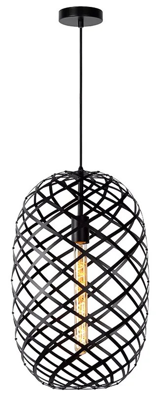 Φωτιστικό Κρεμαστό Lucide 21417-32-30 WOLFRAM Μαύρο Ματ (Black Mat)