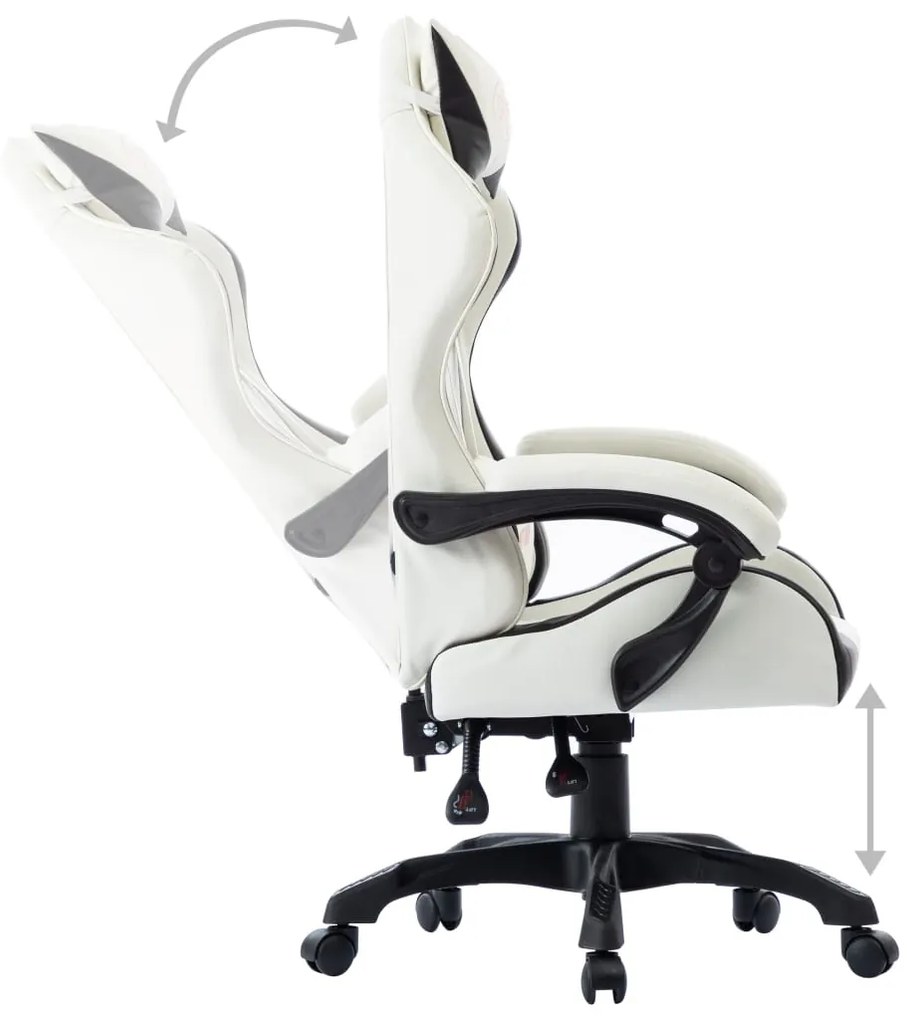 vidaXL Καρέκλα Racing Μαύρη από Συνθετικό Δέρμα