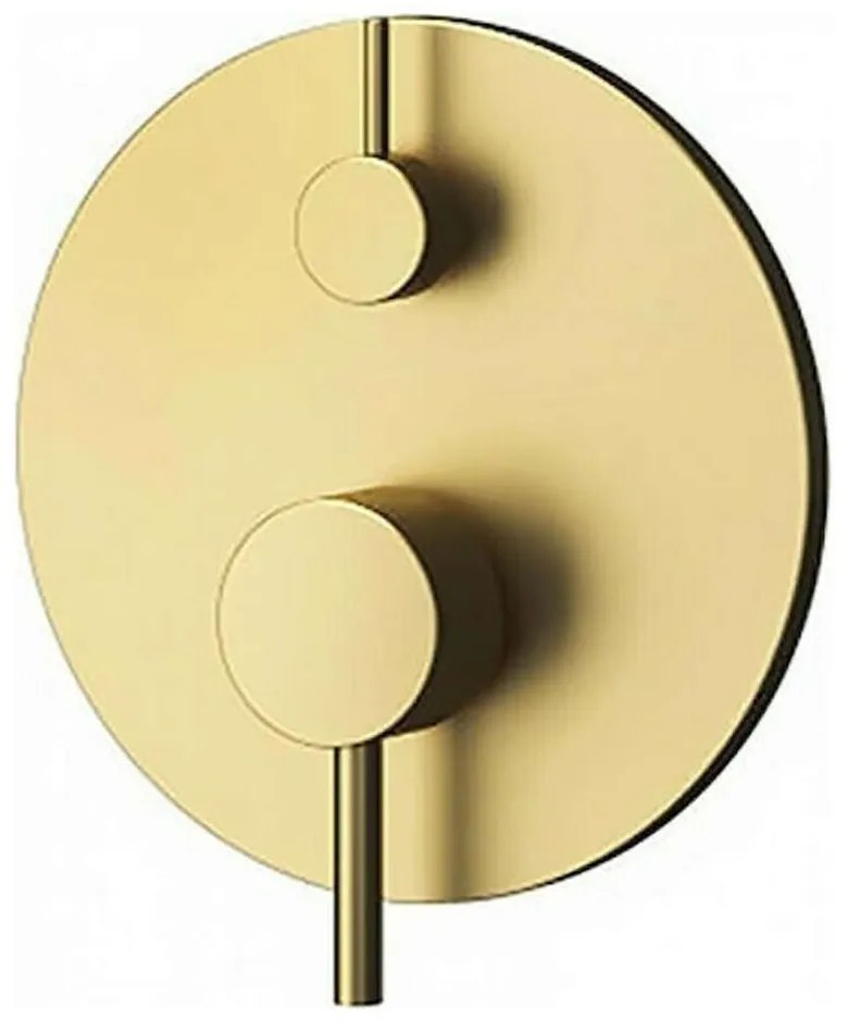 Μίκτης Μπαταρίας Ντους 2 Εξόδων Artemis BM34F02C-O Gold Karag Ορείχαλκος