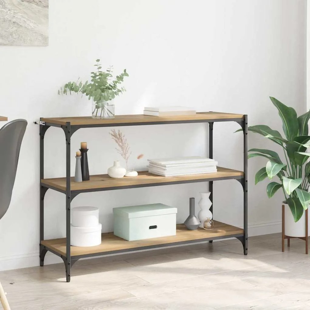 vidaXL Βιβλιοθήκη artisan δρυς 40 x 33 x 70.5 εκ. Επεξεργασμένο ξύλο
