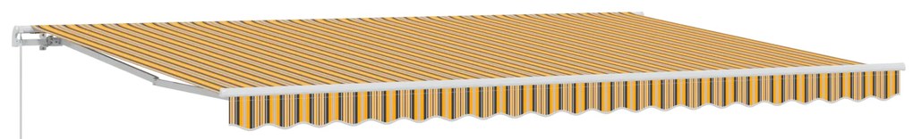 vidaXL Μηχανισμός Ανασυρόμενης Τέντας Ριγέ 500x350 εκ.