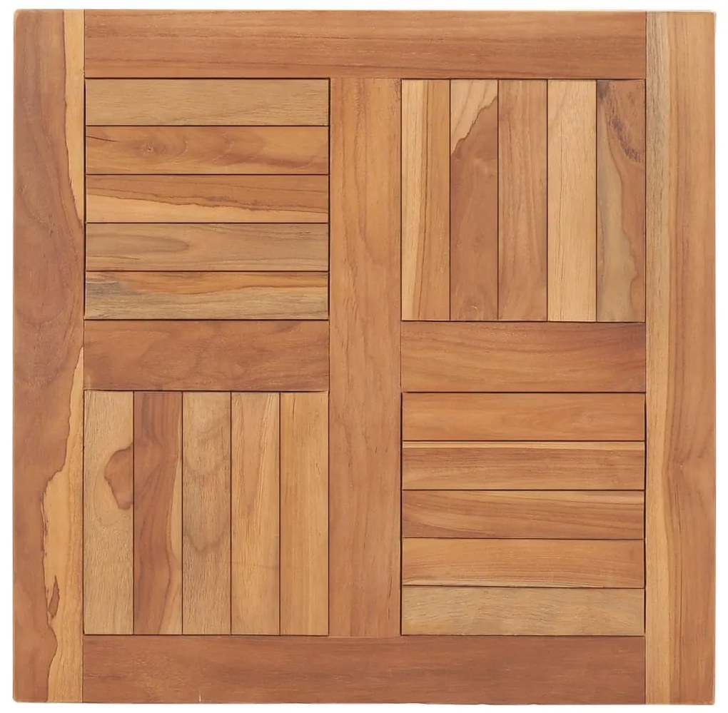 vidaXL Επιφάνεια Τραπεζιού 60 x 60 x 2,5 εκ. Μασίφ Ξύλο Teak