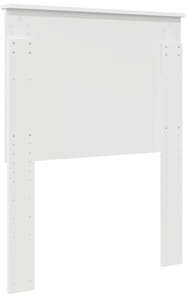 vidaXL Κεφαλάρι με κεφαλάρι Λευκό 75 cm Επεξεργασμένο ξύλο