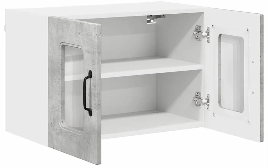 vidaXL Κρεμαστό ντουλάπι κουζίνας Σκυρόδεμα Γκρι 60 x 31 x 40 εκ