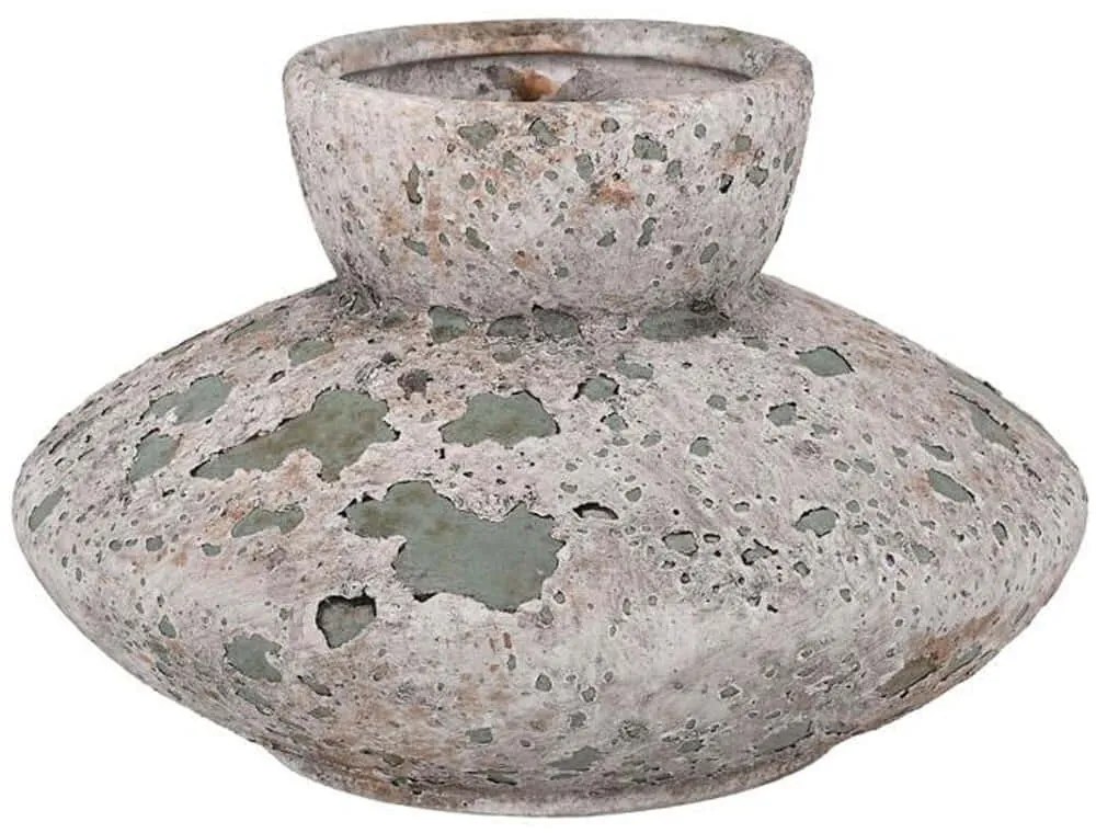 Βάζο 028-125-143 21x21x13cm Multi-Grey Κεραμικό