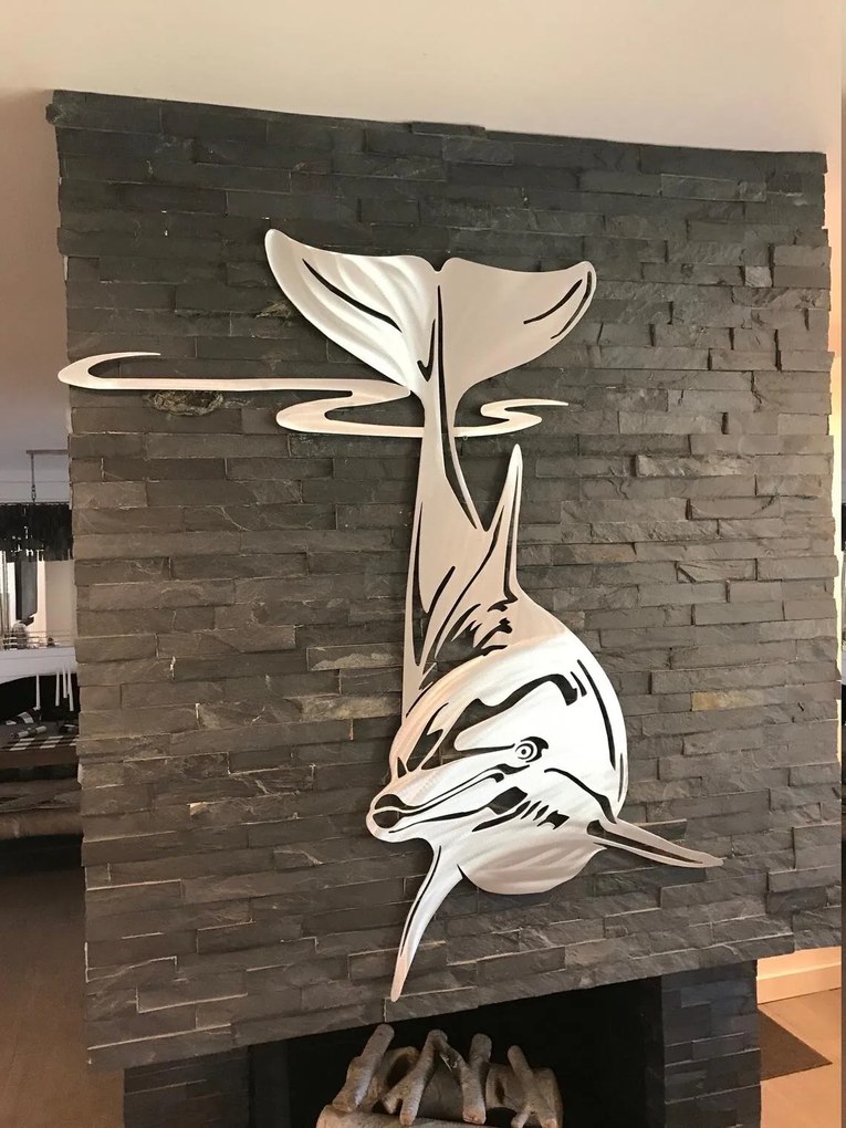 Intra απο ξύλο plywood 3mm-4mm πάχος - Διακόσμηση τοίχου Dolphin Δίασταση 30x30 cm Intraeaxys-joedgwn1