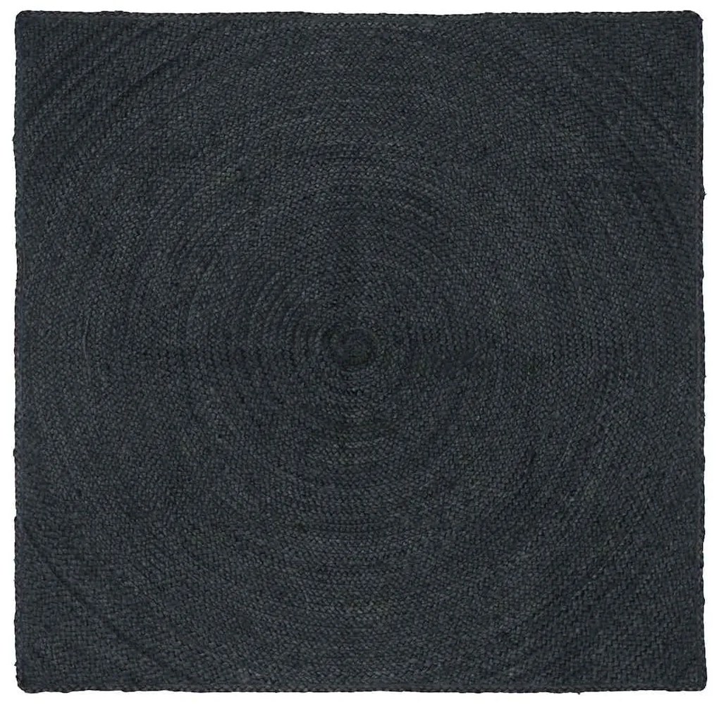 vidaXL Χαλί Σκούρο Γκρι 160 x 160 cm Γιούτα