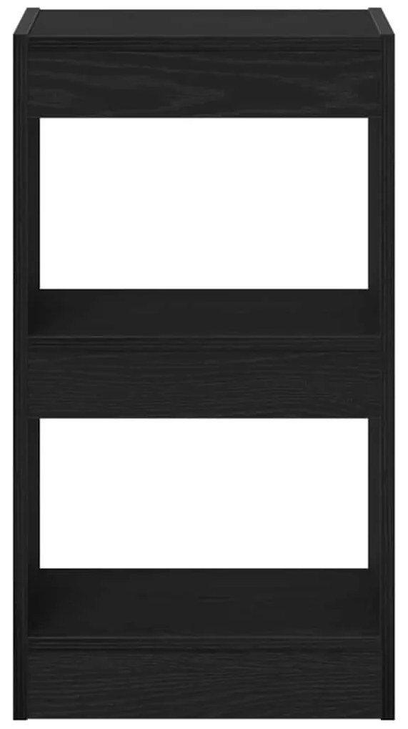 vidaXL Βιβλιοθήκη Μαύρη δρυς 40 x 30 x 71.5 εκ. Επεξεργασμένο ξύλο