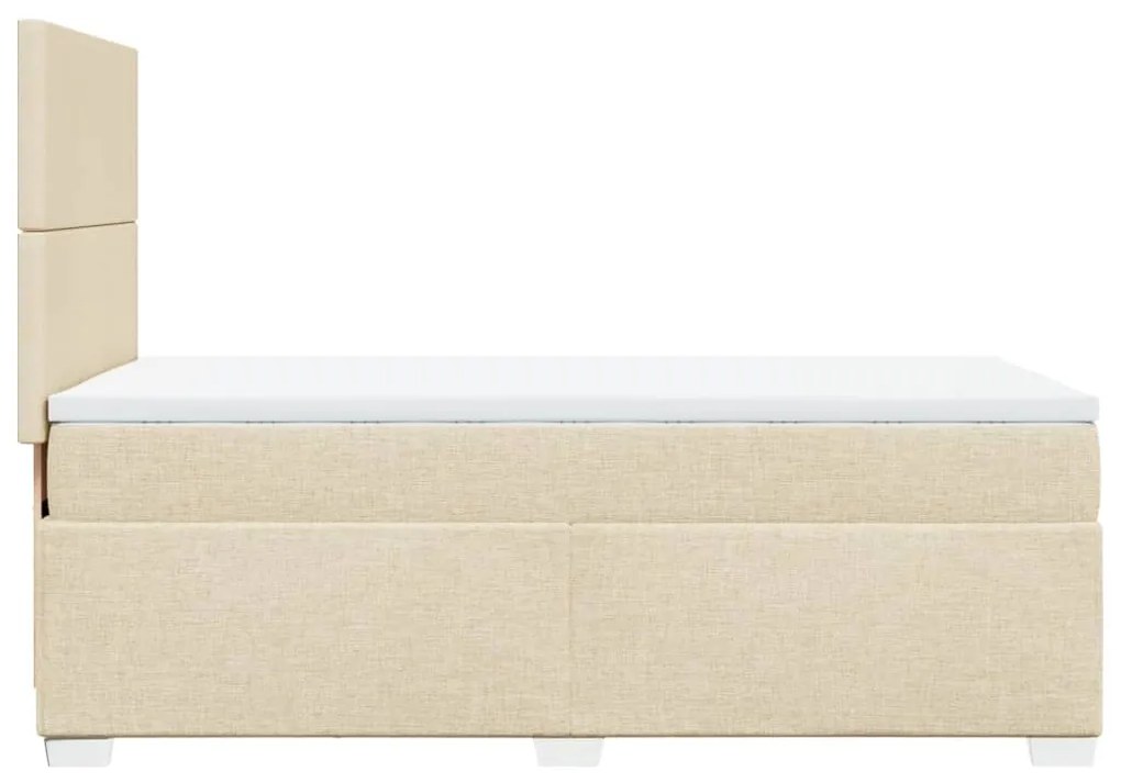 ΚΡΕΒΑΤΙ BOXSPRING ΜΕ ΣΤΡΩΜΑ ΚΡΕΜ 80 X 200 ΕΚ. ΥΦΑΣΜΑΤΙΝΟ 3292613