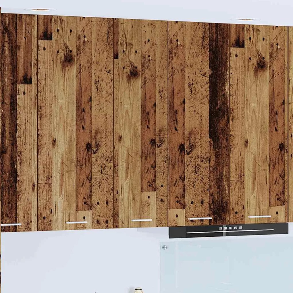 Κρεμαστό ντουλάπι με πόρτα Riga Παλιό ξύλο 30 x 31 x 100 εκ.