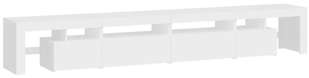 vidaXL Έπιπλο Τηλεόρασης με LED Λευκό 260 x 36,5 x 40 εκ.
