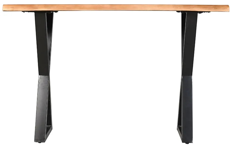 MINGLE ΚΟΝΣΟΛΑ ΦΥΣΙΚΟ ΜΑΥΡΟ 120x40xH76cm - 05-0764
